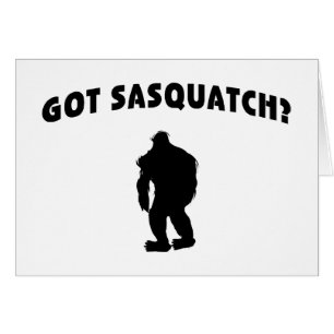 Har Sasquatch? Hälsningskort