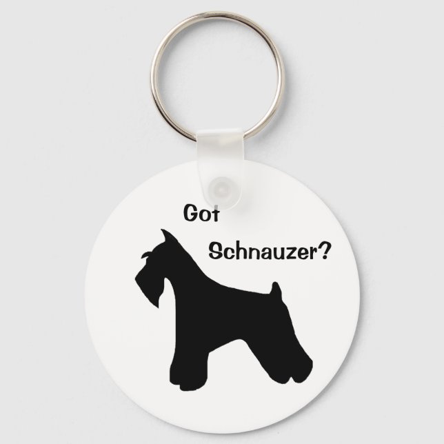 Har Schnauzer Keychain Nyckelring (Framsida)