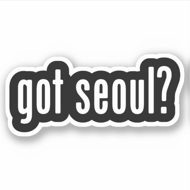 har Seoul? Klistermärken (Framsida)