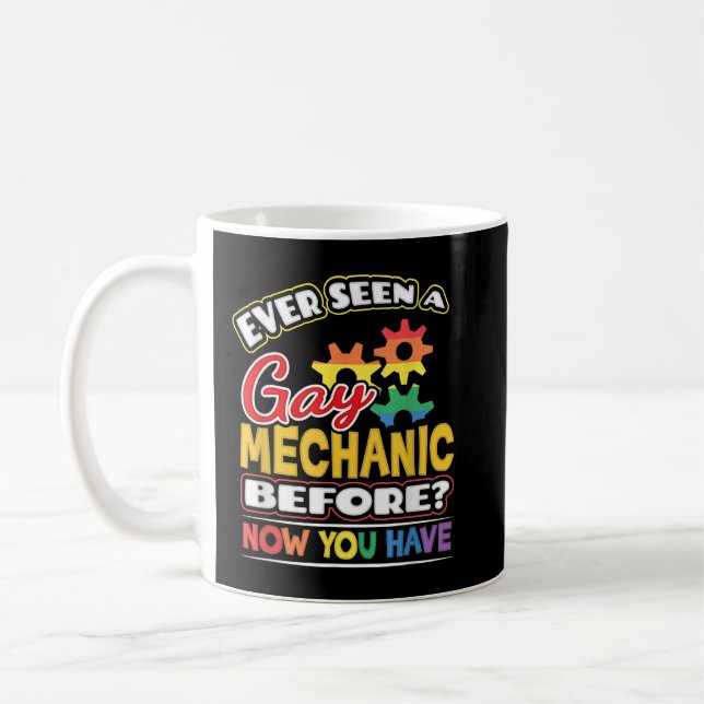 Har sett en Gay Mechanic förut Kaffemugg (Vänster)