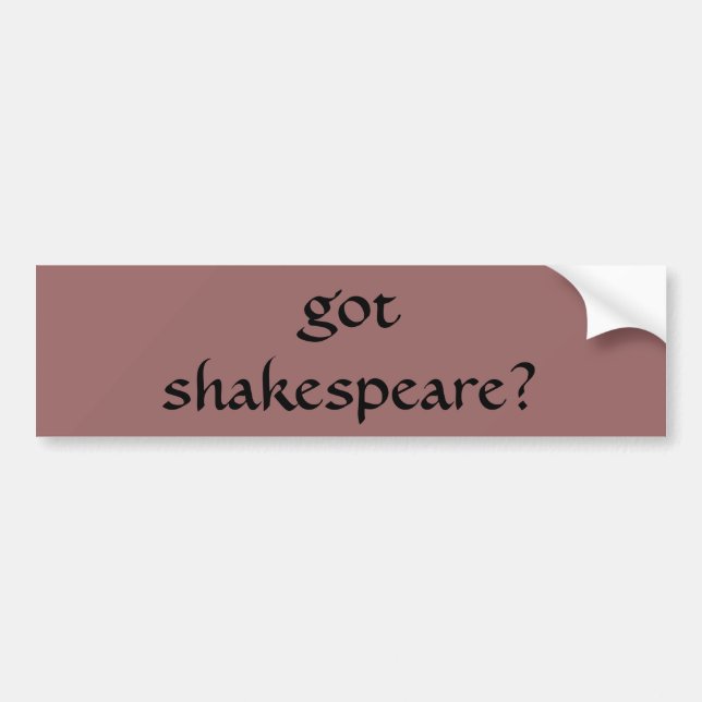 har shakespeare? bildekal (Framsidan)