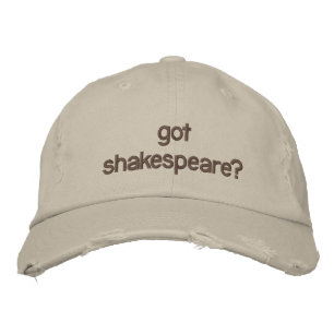 har Shakespeare? Broderad Keps