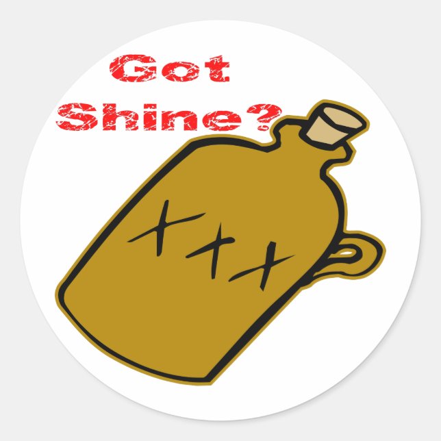 Har Shine? Runt Klistermärke (Framsida)