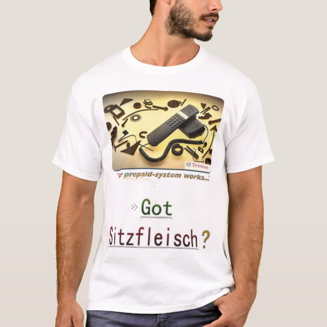 Har Sitzfleisch? T-shirt (Framsida)