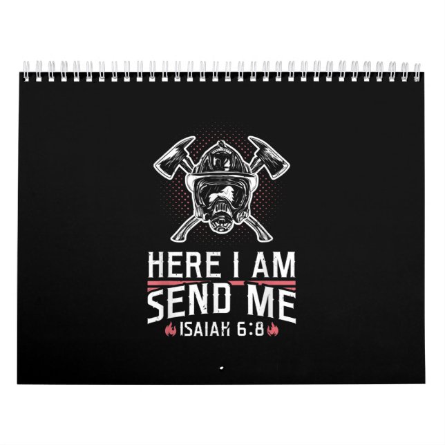 Här skickar jag Isaiah 68 Firefighter Kalender (Omslag)