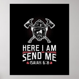 Här skickar jag Isaiah 68 Firefighter Poster