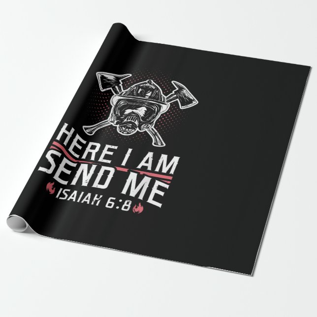 Här skickar jag Isaiah 68 Firefighter Presentpapper (Utrullad)