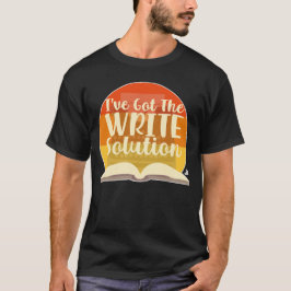Har Skriva Solution Funny Author Slogan T Shirt
