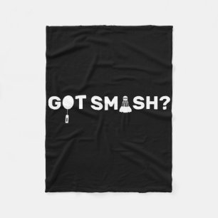 Har Smash Funny Badminton Shuttle Badminton Älskar Fleecefilt