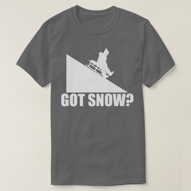 Har Snö Funny Snö Sledding Driver Sled Fläkt Winte T Shirt (Design framsida)
