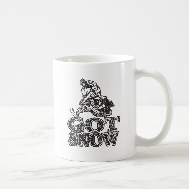 Har Snö Snowmobiler Kaffemugg (Höger)