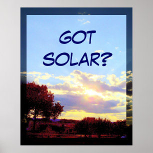 HAR SOLAR-utskrift? Poster