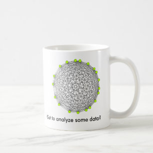 Har som analyserar några data? kaffemugg