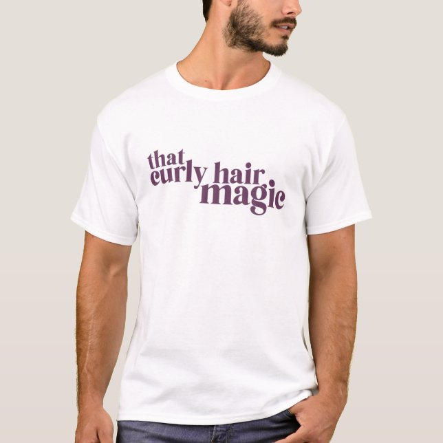 Har som Curly Hair Magic Vild Natural Hair Curl P T Shirt (Framsida)