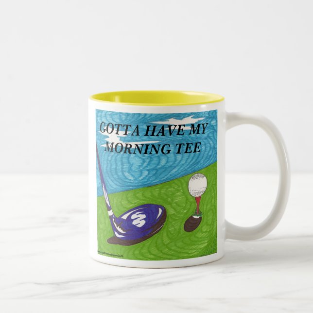 Har som har min mugg för morgonutslagsplatsGolf (Höger)
