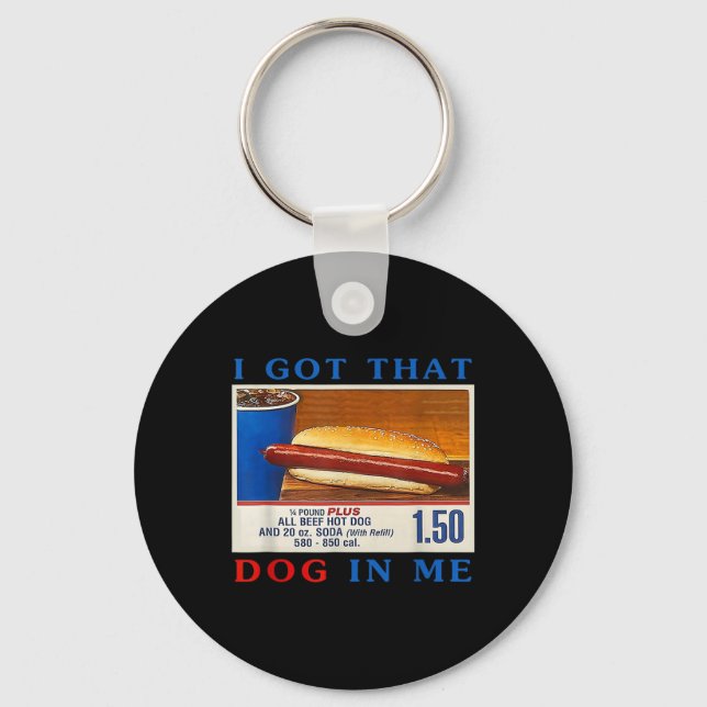 Har som Hund hos mig Lunghundar Kombination 4 juli Nyckelring (Framsida)