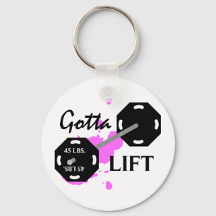 Har som lyfter weightliftingen Keychain Nyckelring