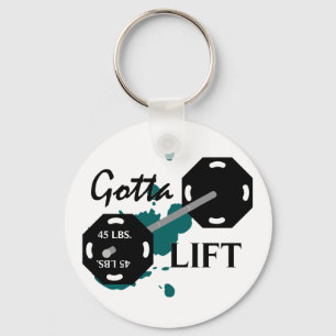 Har som lyfter weightliftingen Keychain Nyckelring