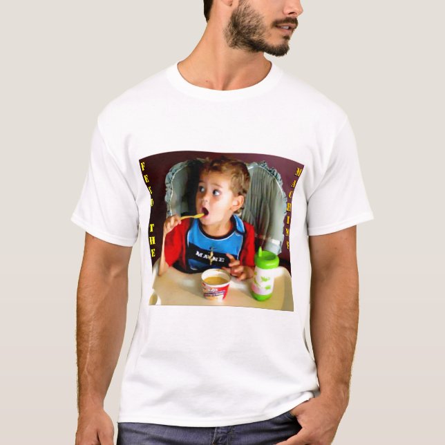 Har som matar maskinen t-shirt (Framsida)