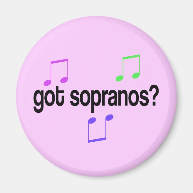 Har Sopranos Music Gift T-shirt Magnet (Framsidan)