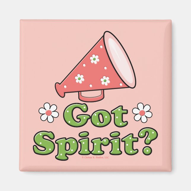 Har Spirit? Cheerledare Magnet (Framsidan)