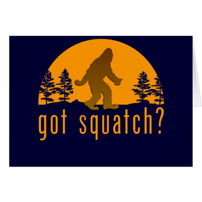 Har Squatch? Hälsningskort (Framsidan Horizontal)