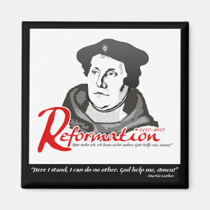 Här står jag magneten för Martin Luther Magnet