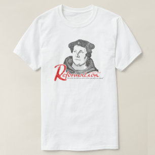 Här står jag skjortan för Martin Luther Tee Shirt
