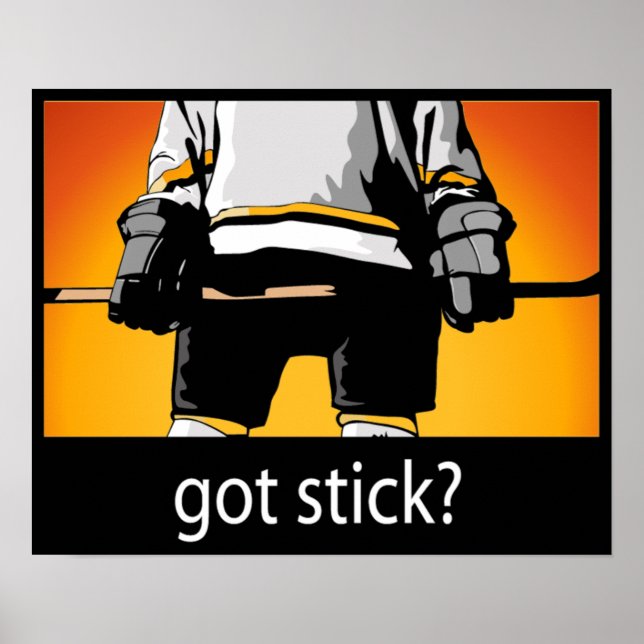 Har Stick, hockey poster (Framsidan)