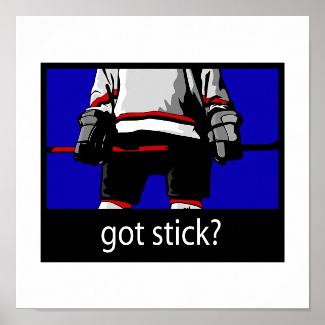 Har Stick - Ice Hockey Player Poster (Framsidan)