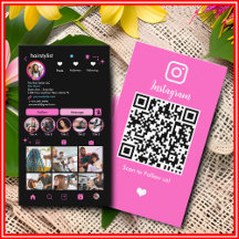 Hår Stylist Instagram Trendig Unik Chic QR Rosa