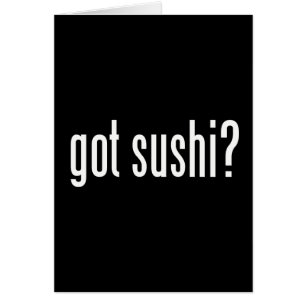 Har Sushi? Hälsningskort