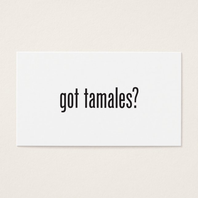 har tamales visitkort (Framsidan)