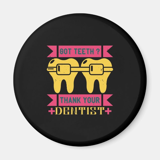 Har Teeth Tack Magnet (Framsidan)