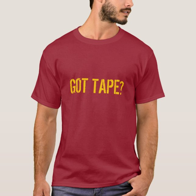 Har tejpar?  T-tröja T Shirt (Framsida)