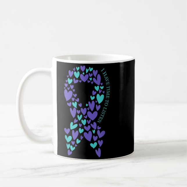 Har Tid Att Lyssna Psykisk Hälsa Självmord Kaffemugg (Vänster)