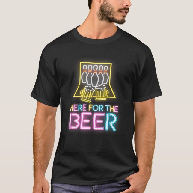 Här till Beer Bowling-gruppen T Shirt (Framsida)