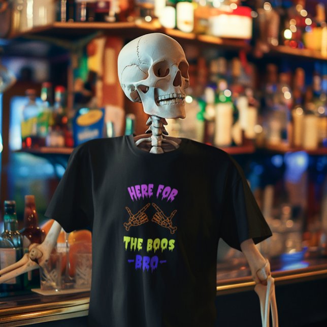 Här till Boos, Bro Funny Halloween Party T Shirt (Skapare uppladdad)