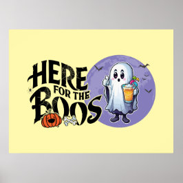 Här till Boos | Drick upp och sätt på dig ditt tal Poster