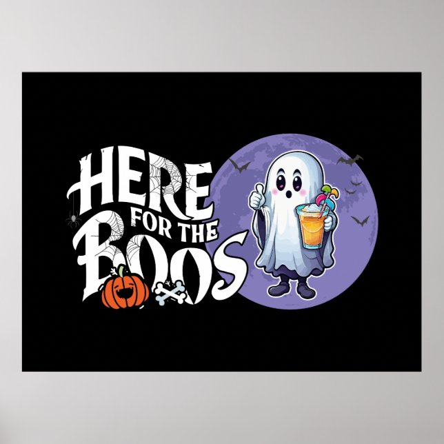 Här till Boos | Drick upp och sätt på dig ditt tal Poster (Framsidan)