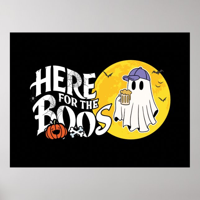 Här till Boos | Drick upp och sätt på dig ditt tal Poster (Framsidan)