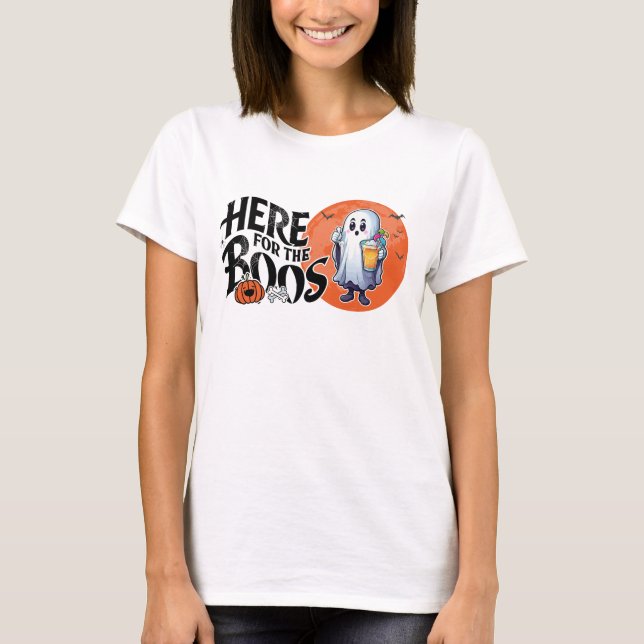 Här till Boos | Drick upp och sätt på dig ditt tal T Shirt (Framsida)