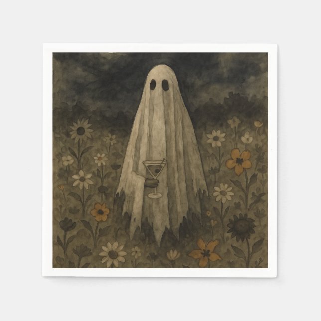 Här till "Boos" Halloween fest Pappersservett (Framsidan)