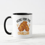 Här till Challah Funny Jewish Hanukkah Bread Mugg<br><div class="desc">chanukah, menorah, hanukkah, dreidel, jewant, Chrismukah, helgdag, horah, christmas, utmanah</div>