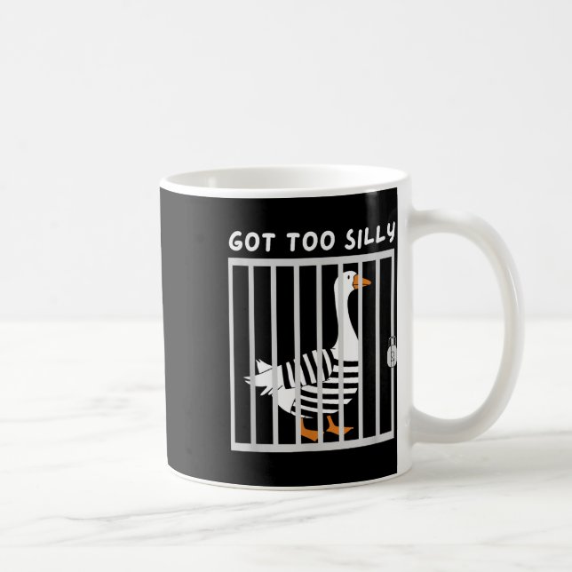 Har till Fånig Funny Goose Humor Meme Kaffemugg (Höger)