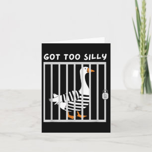 Har till Fånig Funny Goose Humor Meme Kort