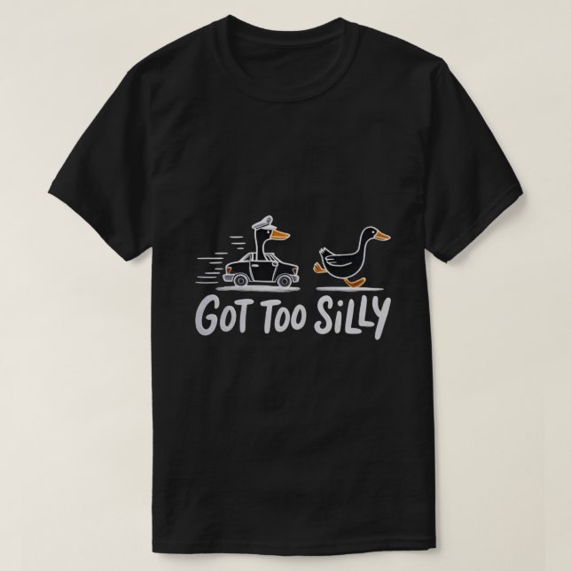 Har till Fånig Funny Goose Police Humor T Shirt (Design framsida)