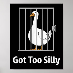 Har till Fånig Funny Goose Pun Humor Shirt för Ani Poster