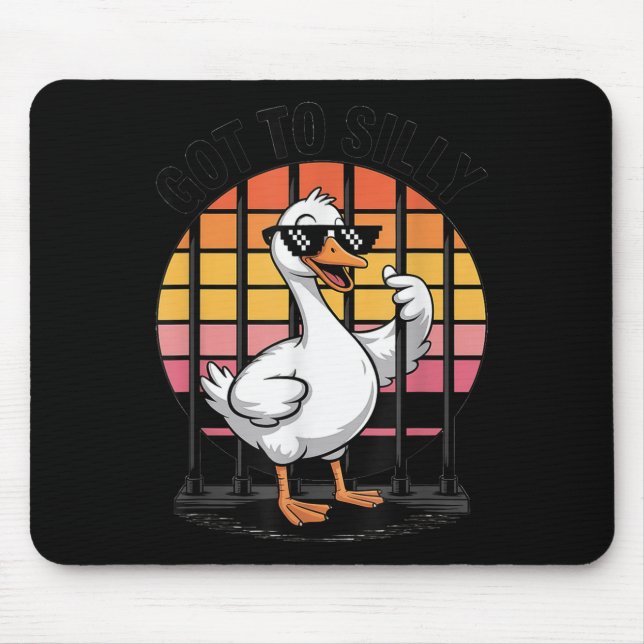 Har till Fånig Funny Goose Retro Sungles Jail Bird Musmatta (Framsidan)