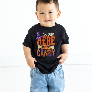 Här till godiset bus eller godis lustig Halloween T Shirt